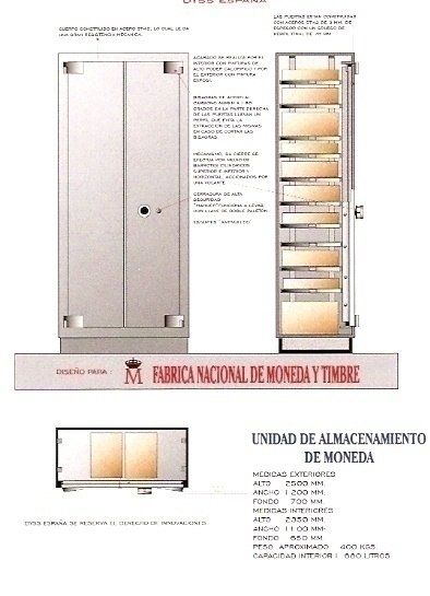 DISEÑADO PARA LA FABRICA NACIONAL DE MONEDA Y TIMBRE