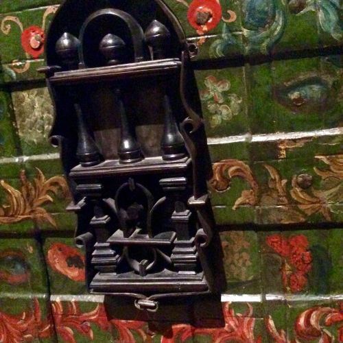 Imagen de detalle de la cerradura de los llamados “cofres de Nuremberg”